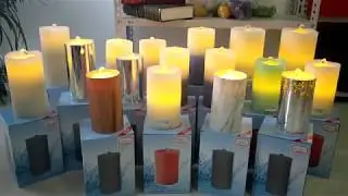 Flameless led fountain candles