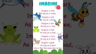 Imagine || English Poem For Kids