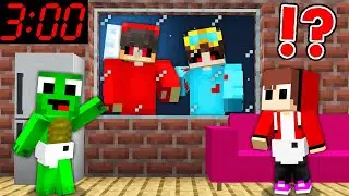 Nico and Cash EXE CAME to JJ and Mikey in Minecraft Funny Challenge  (Maizen Mizen Mazien Cash Nico)