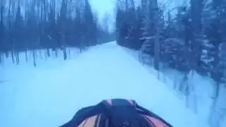 GoPro catches snowmobile launch (bad wreck)