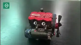FS-L200AC Inline 4 Stroke 2 Cylinders Air Cooled RC Nitro Model Engine Kits That Run