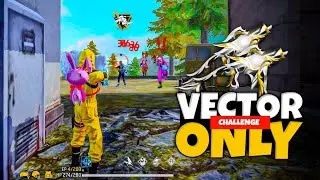 Only Vector Challenge 😲 Op 1 vs 4 Gameplay 🤯 Free Fire