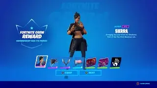 *NEW* SIERRA SKIN SHOWCASE! Fortnite Crew November 2021!
