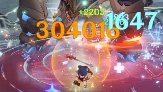 Highest F2P Xiangling Burst | 300K