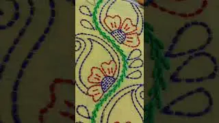 #handembroidery #beautiful #design #shorts