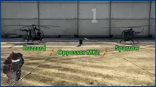 Is the Oppressor MK 2 faster than the Sparrow or Buzzard? LSIA to Paleto Bay