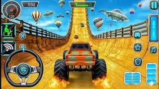 🛻New GTA 5 Khatarnak Ramp challenge Monster truck new challenge accept  drive three Monster truck 