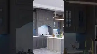 Desing kitchen #renderdesign #interiordesign #مطابخ #تصميمي #shorts