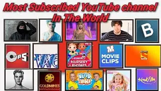 Most Subscribed YouTube Channels Ranking Comparison In The World | Top 50 | #Flags