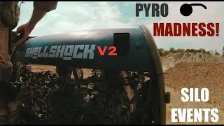 Pyro madness on the new Shellshock V2 airsoft field of Silo Events! (HPA gameplay)