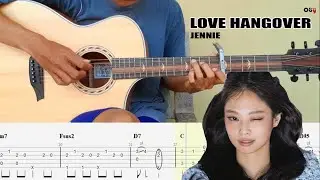 (JENNIE) Love Hangover -  Fingerstyle Guitar Cover + TAB