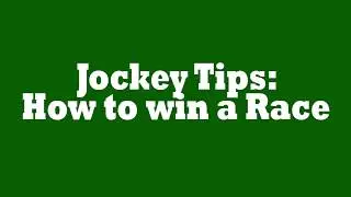 Jockey Inside Knowledge How to win the horse race  Secret Revealed