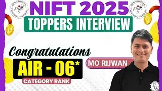 Mo Rijwan | Rank- 6* | NIFT 2025 Topper Interview | PW Design & Arch