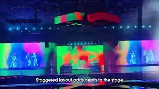 SHINee Tour Folding LED Stage Screen Stage Design Application Case