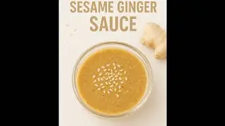 Homemade sesame ginger sauce all natural ingredients 🙌🏽  DIY SAUCE STEP BY STEP