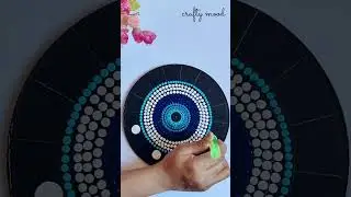Dot Mandala art for beginners 4...# art mood...# crafty mood. # dot mandala...🧿🧿🧿....