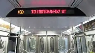 R160 (Q) Train via Sea Beach (N) Line Announcement