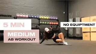 5 MIN MEDIUM AB WORKOUT - Lower, Upper, Side Abs 