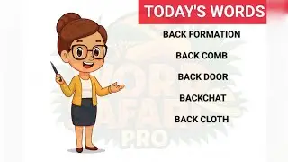 Episode 54: 🦁 Back-to-Back Word Power! BACK FORMATION, BACK COMB, BACK DOOR, BACKCHAT, BACK CLOTH 💥