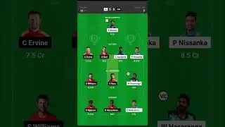SL vs ZIM DREAM11 PREDICTION| T20I TODAY'S MATCH| 🇱🇰🇿🇼 #shorts