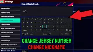 How to change your Nickname and Jersey Number in NBA 2K25
