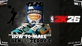 how to make the ben & jerry nike dunks in nba 2k26 