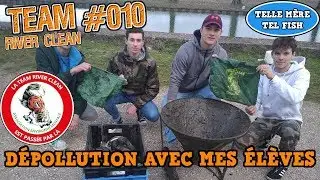 TELLE MERE TEL FISH D&eacute;pollution et p&ecirc;che &agrave; l'aimant avec 4 de mes &eacute;l&egrave;ves TEAM RIVER CLEAN