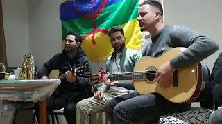 احتفال بالسنة الامازيغية الجديدة 2976 جمعية ماسينيسا طنجة وصلة غنائية الفنان عبد الاله غاري ثماث انو
