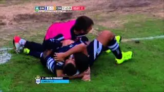 Gol de Fern&aacute;ndez.Gimnasia 2 Crucero 1. Fecha 18. Torneo Primera Divisi&oacute;n 2015.FPT