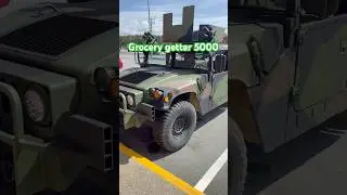 The ultimate grocery getter 😎 #Hunmer #H1 #GroceryGetter #harborfreight #Military #Humvee