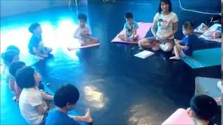 Our first pebble meditation practice.