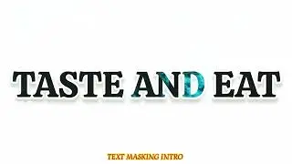 TEXT MASKING INTRO #editwithinshot #inshot #KarenGachuhi #GKW #Youtube #youtubevideo #TasteAndEat