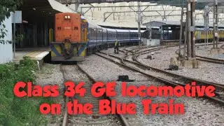 The Blue Train with a class 34 GE locomotive