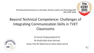 Beyond Technical Competence: Challenges of Integrating Communication Skills in TVET Classrooms