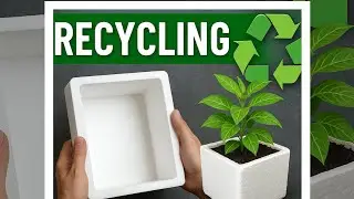 Turn Waste into Wonder DIY Thermocol Box Plant Pot | Easy Recycling IdeaHow to recycle thermocol box