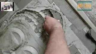 Fiberglass Mould Making Process from Clay Mural | fiber sancha |Art Tech