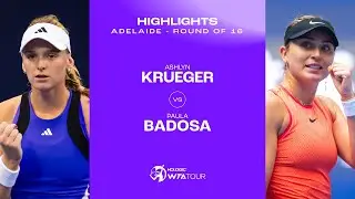 Ashlyn Krueger vs. Paula Badosa | 2025 Adelaide Round of 16 | WTA Match Highlights