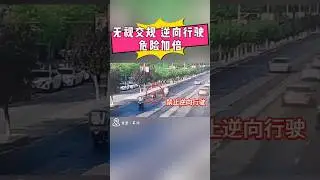 Ignoring traffic rules and driving against the flow of traffic doubles the risk