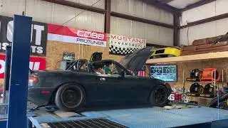 Mkturbo kit with cxracing t04b dual ball bearing turbo with exhaust cutout open