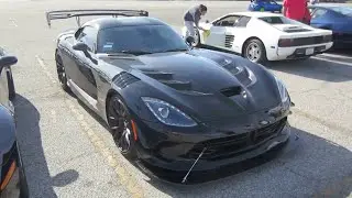 Dodge Viper ACR (startup, revving, driving)