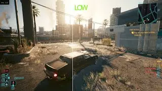 Cyberpunk 2077 RTX 5070 | Low vs Max Settings | 4K #rtx5070 