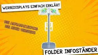 DISPLAY SALES Folder Infost&auml;nde 2 x DIN A4 (Aufbauanleitung) | Werbedisplays einfach erkl&auml;rt