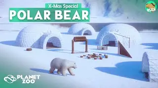 Polar Bear Village - XMas Planet Zoo Speed build Winter Trainride 04