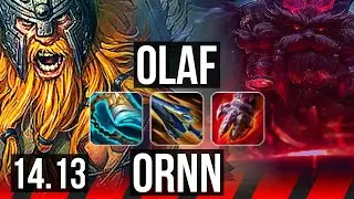 OLAF vs ORNN (TOP) | 8/1/5, 67% winrate, Legendary | EUW Challenger | 14.13