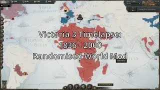 Victoria 3 Timelapse: 1836 - 2000 Randomised World Mod