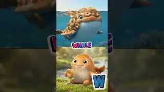 ABC Food Animals Grow Big! 🐋🍔 | U&ndash;Z | Toddler Learning Song #abcsong #animalsong #preschoollearning