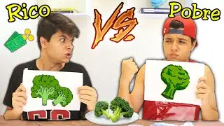 RICO VS POBRE NA ESCOLA #28 QUEM FIZER O PIOR DESENHO COME !!