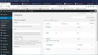 C&oacute;mo crear categor&iacute;as y subcategor&iacute;as en Wordpress
