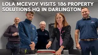 Lola McEvoy Visits 186 Property Solutions New Office in Darlington