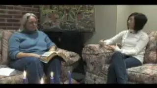 Sojourners editors Rose and Jeannie demonstrate contemplative prayer #2